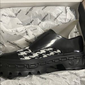 Karl Lagerfeld Monochrome Slip-On Sneakers